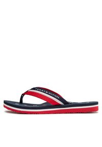 TOMMY HILFIGER - Tommy Hilfiger Japonki Tommy Loves Ny Beach Sandal FW0FW02370 Granatowy. Kolor: niebieski. Materiał: materiał #6