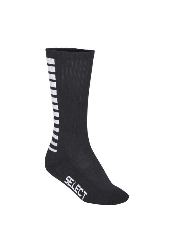 SELECT - Skarpety piłkarskie treningowe męskie długie Select Striped czarne. Kolor: czarny. Sport: piłka nożna