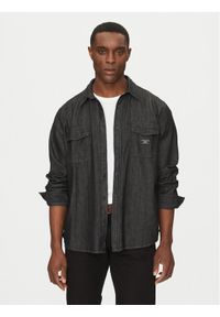 Guess Jeans Koszula M5RH56 D5M91 Czarny Comfort Fit. Kolor: czarny. Materiał: bawełna #1