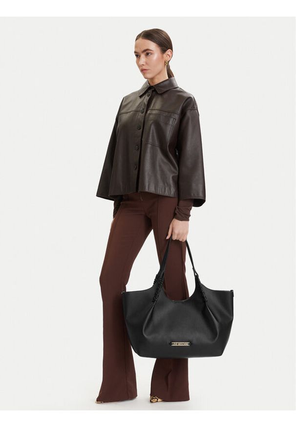 Love Moschino - LOVE MOSCHINO Torebka JC4297PP0OKL0000 Czarny. Kolor: czarny. Materiał: skórzane