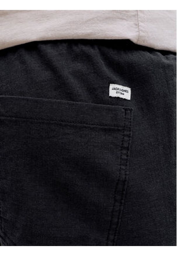 Jack & Jones Szorty materiałowe Jaiden 12293768 Czarny Relaxed Fit. Kolor: czarny. Materiał: bawełna