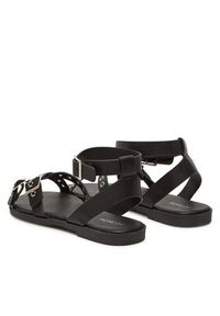 DeeZee Sandały MT3150-25S08 Czarny. Kolor: czarny. Materiał: skóra