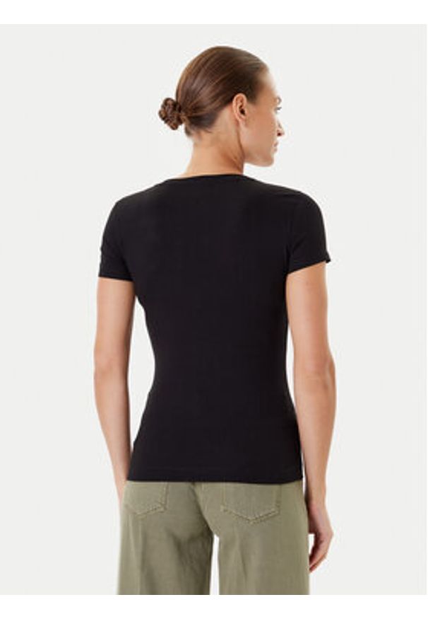 Guess T-Shirt W5YI13 J1314 Czarny Regular Fit. Kolor: czarny. Materiał: bawełna