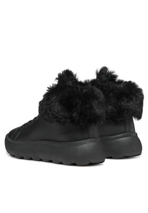 Geox Sneakersy D Spherica Ec4.1 D46TCA 085BH C9999 Czarny. Kolor: czarny. Materiał: materiał