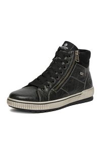 Remonte Sneakersy D0772-01 Czarny. Kolor: czarny. Materiał: skóra #7