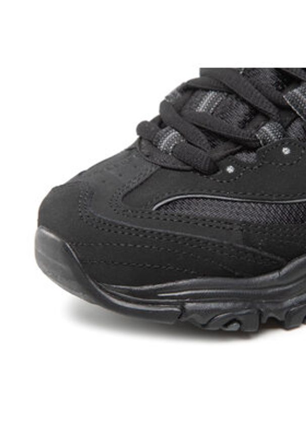 skechers - Skechers Sneakersy Biggest Fan 11930/BBK Czarny. Kolor: czarny. Materiał: skóra