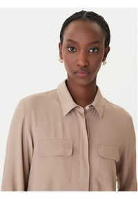 Marella Koszula Febe 2613111051 Beżowy Regular Fit. Kolor: beżowy. Materiał: acetat #5