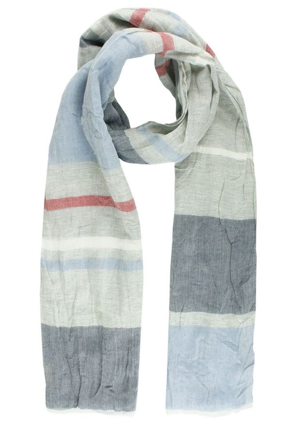 V. Fraas - Lekki (Przejściowy) Szalik - Fraas - Pastelowe Kolory, Duża Kratka. Kolor: wielokolorowy. Materiał: poliester, bawełna, poliakryl. Wzór: kratka. Sezon: lato. Styl: elegancki, klasyczny