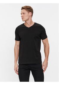 Karl Lagerfeld - KARL LAGERFELD Komplet 2 t-shirtów 765001 500298 Czarny Slim Fit. Typ kołnierza: dekolt w karo. Kolor: czarny. Materiał: bawełna #4