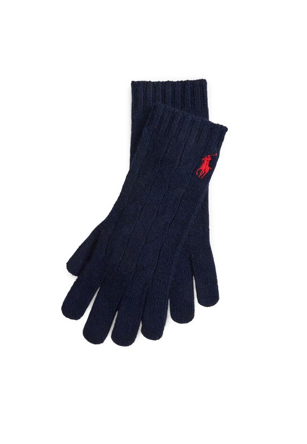 Rękawiczki Polo Ralph Lauren. Kolor: niebieski