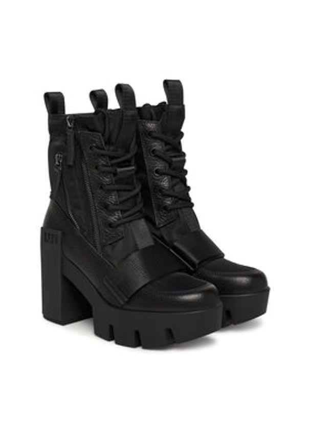 United Nude Trzewiki Grip Combat Mid 1096201165 Czarny. Kolor: czarny. Materiał: skóra