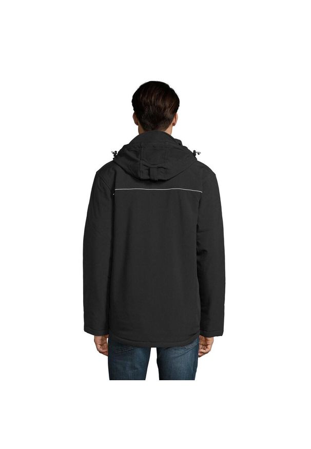 SOL'S - Męska Kurtka Rock Padded Soft Shell Jacket. Kolor: czarny