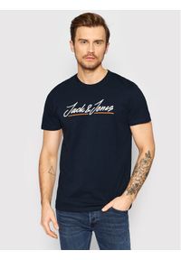 Jack & Jones - Jack&Jones T-Shirt Tons 12205107 Granatowy Regular Fit. Kolor: niebieski. Materiał: syntetyk