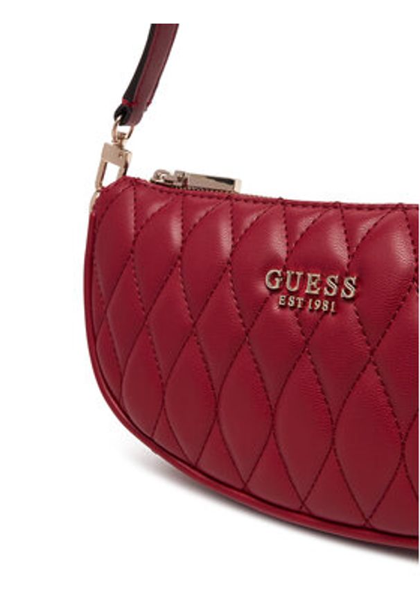 Guess Torebka Valla Mini HWQG81 22720 Czerwony. Kolor: czerwony. Materiał: skórzane