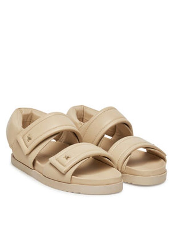 Patrizia Pepe Sandały 8X0080/L026 Beżowy. Kolor: beżowy. Materiał: skóra