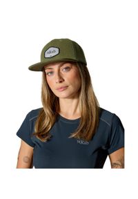 Czapka z daszkiem bawełniana Rab Axion Badge Cap. Kolor: zielony. Materiał: bawełna