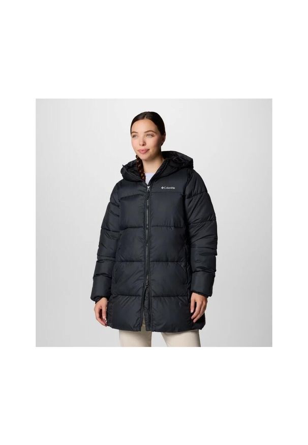 columbia - Płaszcz Zimowy Damski Columbia Puffect II Mid. Kolor: czarny. Długość: długie. Sezon: zima. Sport: narciarstwo