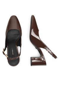 Gino Rossi - GINO ROSSI Czółenka JORDANA-115997 Brązowy. Kolor: brązowy. Materiał: lakier, skóra #3