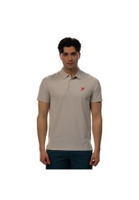 DROP SHOT - Polo Drop Shot Egan. Typ kołnierza: polo. Kolor: beżowy #1