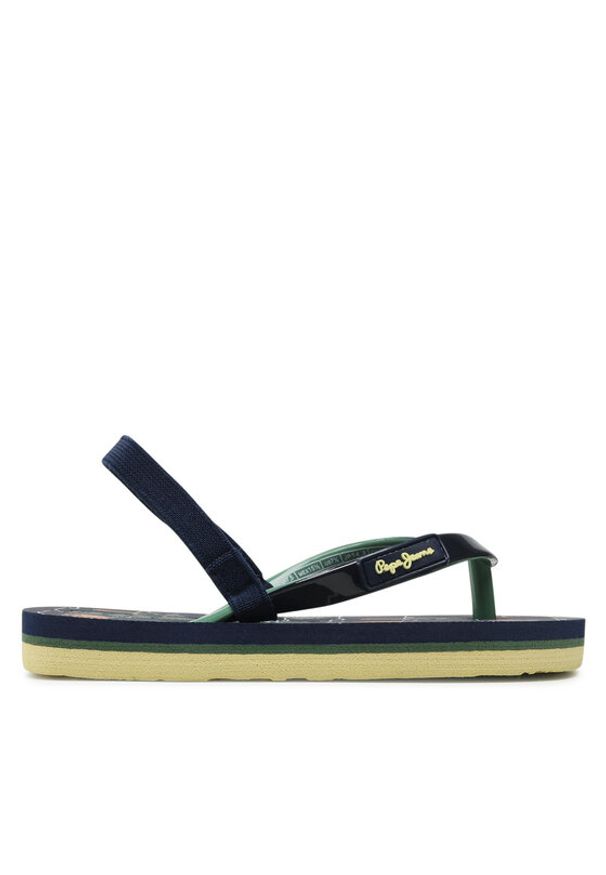 Pepe Jeans Sandały Beach Palms Boy K PBS70052 Granatowy. Kolor: niebieski