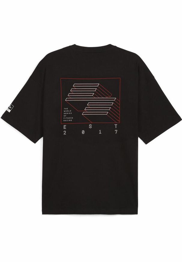 Puma - Koszulka unisex z grafiką PUMA x HYROX PUMA Black. Kolor: czarny. Sport: fitness