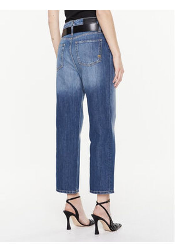 Pinko Jeansy 100114 A0HG Niebieski Boyfriend Fit. Kolor: niebieski