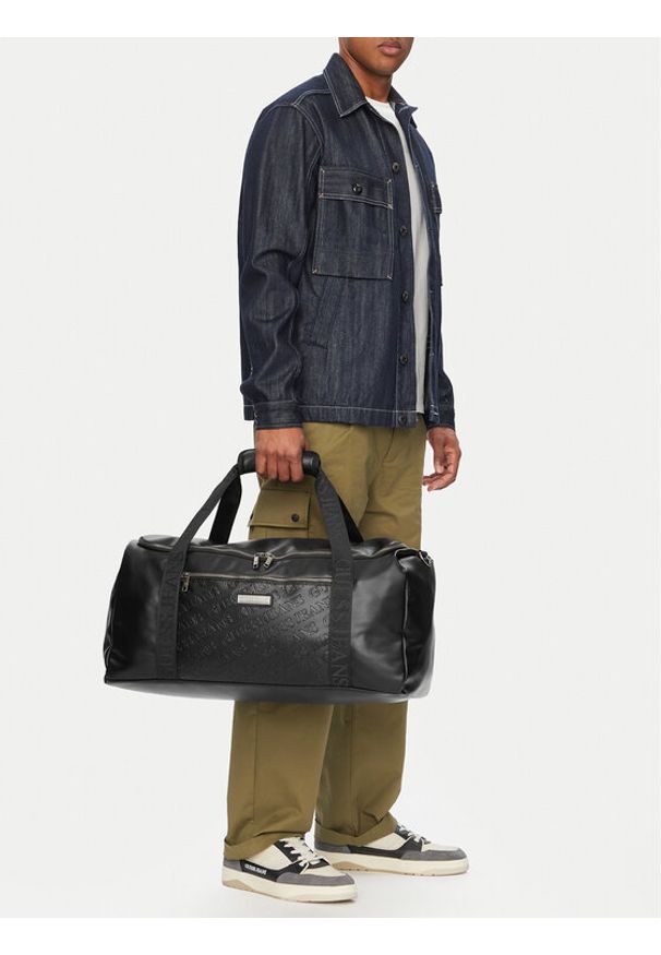 Guess Jeans Torba weekendowa CWBEO-GUESS-B-001-09 Czarny. Kolor: czarny. Materiał: skóra