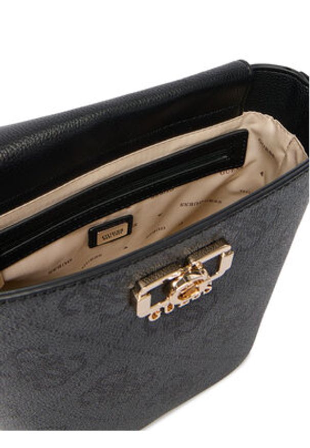 Guess Torebka Karnilla HWOS99 01010 Szary. Kolor: szary. Materiał: skórzane