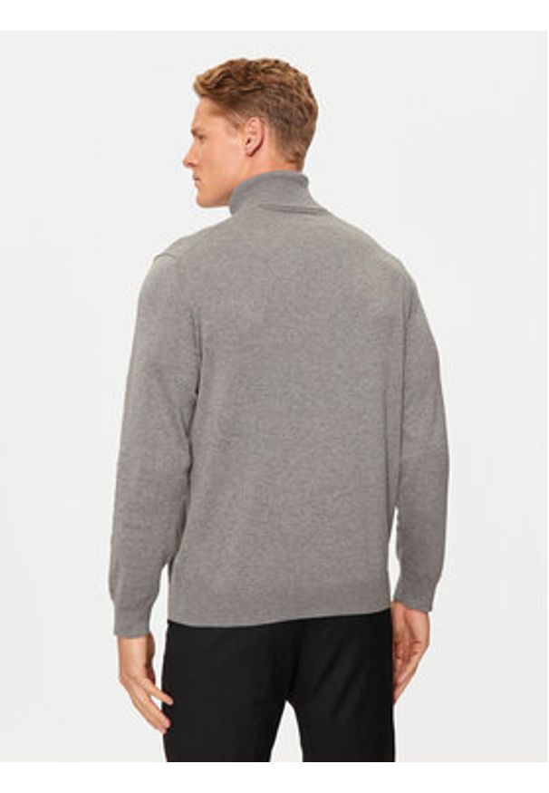 GANT - Gant Golf Classic 8030563 Szary Regular Fit. Typ kołnierza: golf. Kolor: szary. Materiał: bawełna