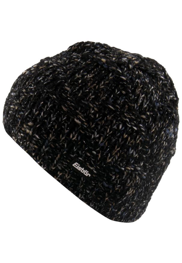 Eisbar - Czapka damska Eisbär Netta 50 cm, czarna. Kolor: czarny, wielokolorowy, zielony. Materiał: polar. Styl: sportowy