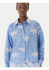 LOLA CASADEMUNT Koszula LS2615089 Niebieski Relaxed Fit. Kolor: niebieski. Materiał: bawełna #5