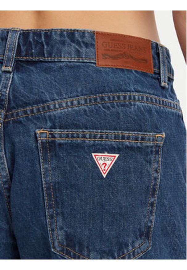 Guess Jeans Szorty jeansowe W5GD0S D5O12 Granatowy Regular Fit. Kolor: niebieski. Materiał: bawełna