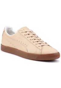 Buty Puma Clyde Veg Tan Naturel M 364451 01 beżowy. Okazja: na co dzień. Kolor: beżowy. Materiał: materiał, syntetyk, skóra. Szerokość cholewki: normalna. Wzór: kratka #5