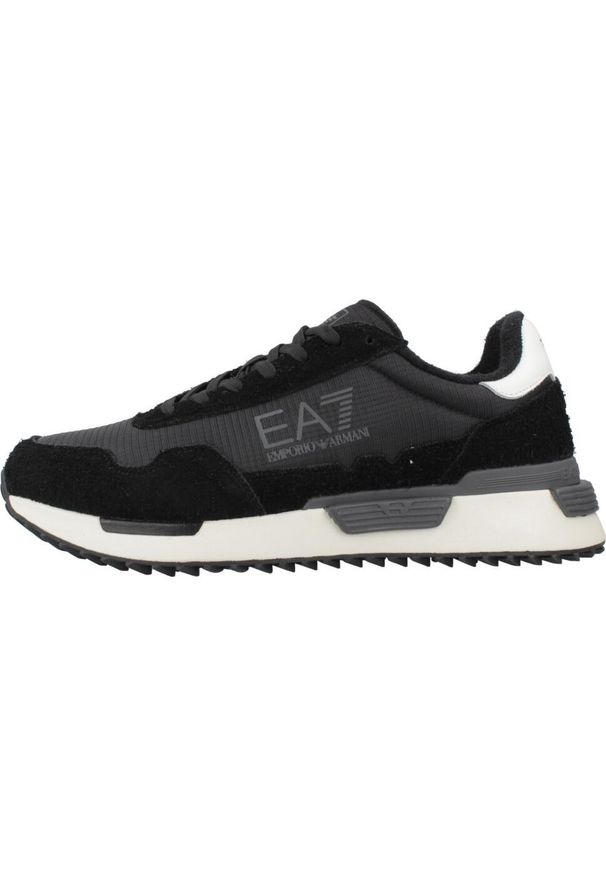 EA7 - Kapcie EMPORIO ARMANI 7X000380 AF19175 Czarny. Kolor: czarny. Materiał: tkanina, skóra. Sport: turystyka piesza