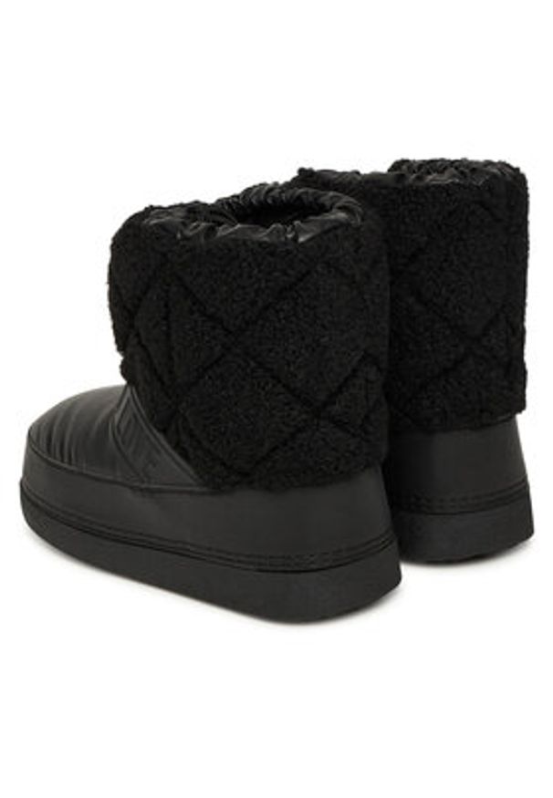 Love Moschino - LOVE MOSCHINO Śniegowce JA24412G0NISJ00A Czarny. Kolor: czarny. Materiał: skóra