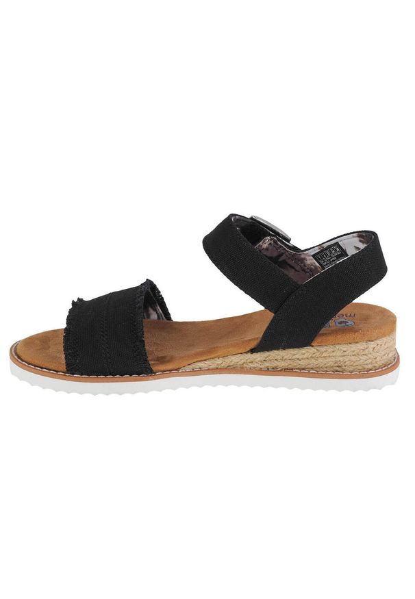 skechers - Sandały do chodzenia damskie, Skechers Desert Kiss-Adobe Princess. Kolor: czarny. Materiał: guma, materiał, tkanina, syntetyk. Sport: turystyka piesza