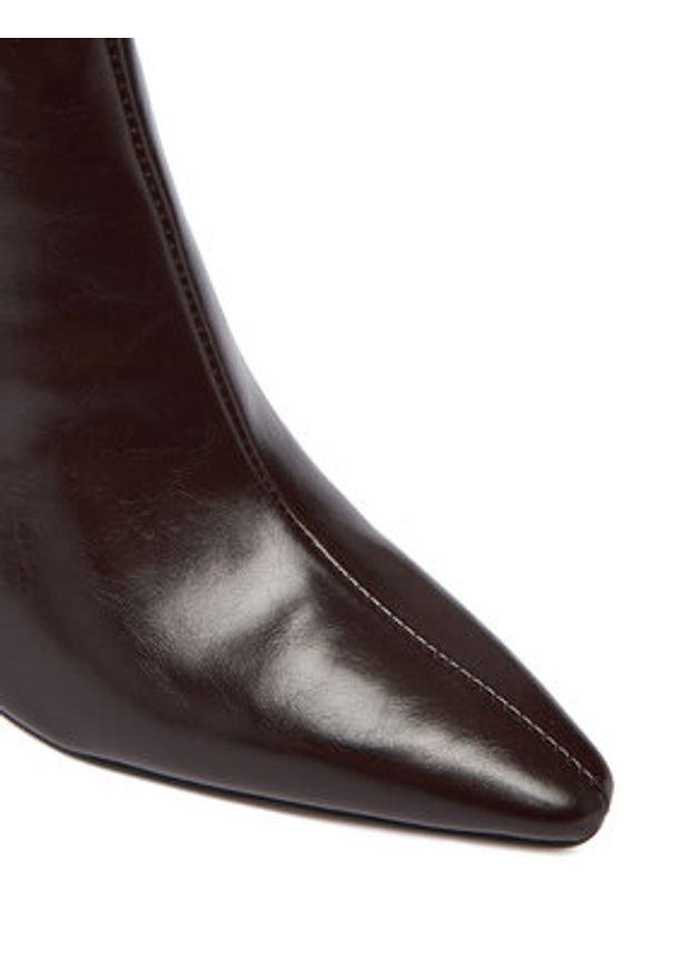 Steve Madden Botki Stashed SM11004780 Brązowy. Kolor: brązowy. Materiał: skóra