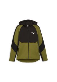 Bluza Sportowa Męska Puma Evostripe Fz Dk. Kolor: zielony. Sport: fitness
