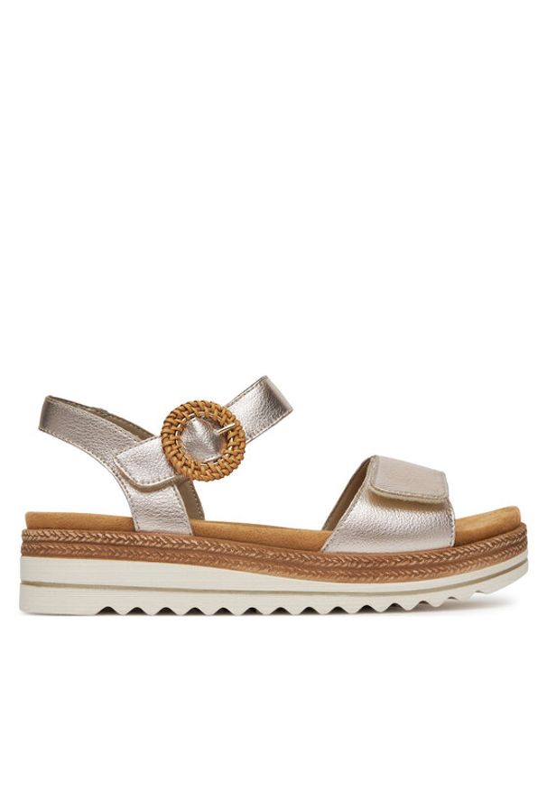 Remonte Sandały CEO-D0Q52-31 Złoty. Kolor: złoty. Materiał: skóra