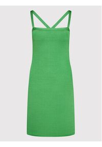 Guess Sukienka dzianinowa Rashelle W2YK11 Z2XY0 Zielony Slim Fit. Kolor: zielony. Materiał: dzianina, wiskoza