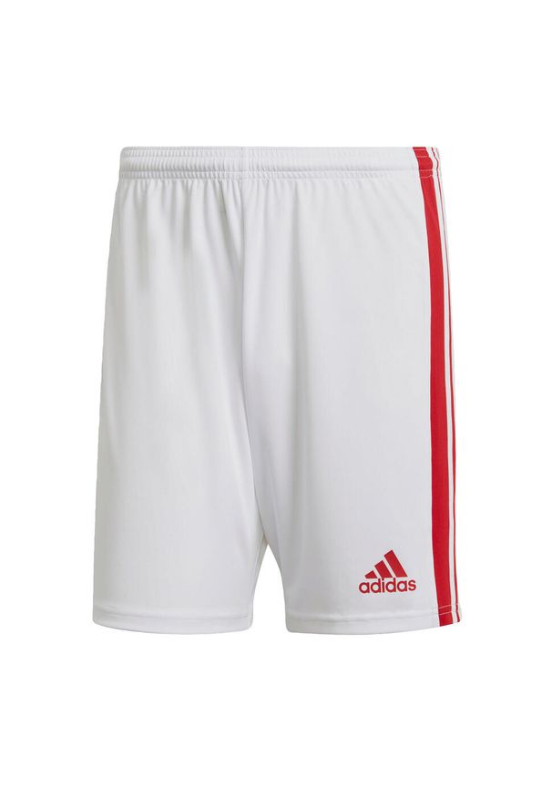 Adidas - Spodenki piłkarskie męskie adidas Squadra 21 Short. Kolor: czerwony, biały, wielokolorowy. Sport: piłka nożna