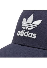 Adidas - adidas Czapka z daszkiem Trefoil Baceball Cap HD9698 Granatowy. Kolor: niebieski. Materiał: materiał