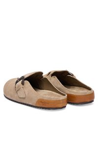 Pepe Jeans Klapki Corby Clog W PLS900001 Beżowy. Kolor: beżowy. Materiał: zamsz, skóra