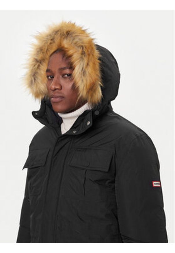 Hunter Parka Angus HARM0018252 Czarny Regular Fit. Kolor: czarny. Materiał: syntetyk