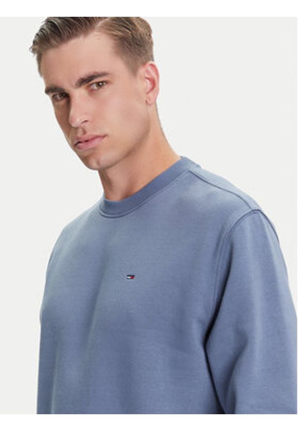 Tommy Jeans Bluza DM0DM20741 Niebieski Regular Fit. Kolor: niebieski. Materiał: bawełna