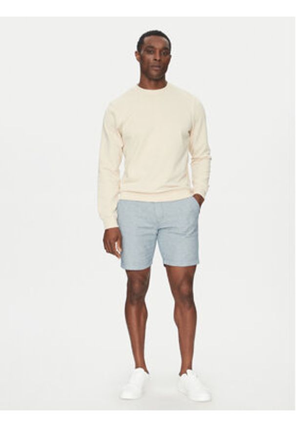INDICODE Szorty materiałowe Inerwilo 70-815 Niebieski Slim Fit. Kolor: niebieski. Materiał: bawełna