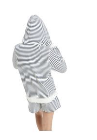 Roxy - Bluza z kapturem dla Kobiety PERFECT STRIPE Niebieski. Typ kołnierza: kaptur. Kolor: niebieski. Materiał: materiał, poliester, bawełna. Wzór: paski