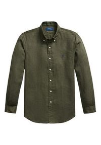 Polo Ralph Lauren Koszula 710966294508 Zielony Regular Fit. Typ kołnierza: polo. Kolor: zielony. Materiał: len #5
