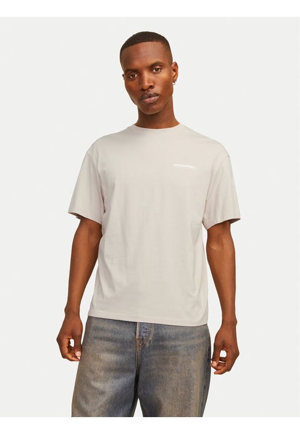 Jack & Jones T-Shirt Legacy 12256589 Beżowy Relaxed Fit. Kolor: beżowy. Materiał: bawełna