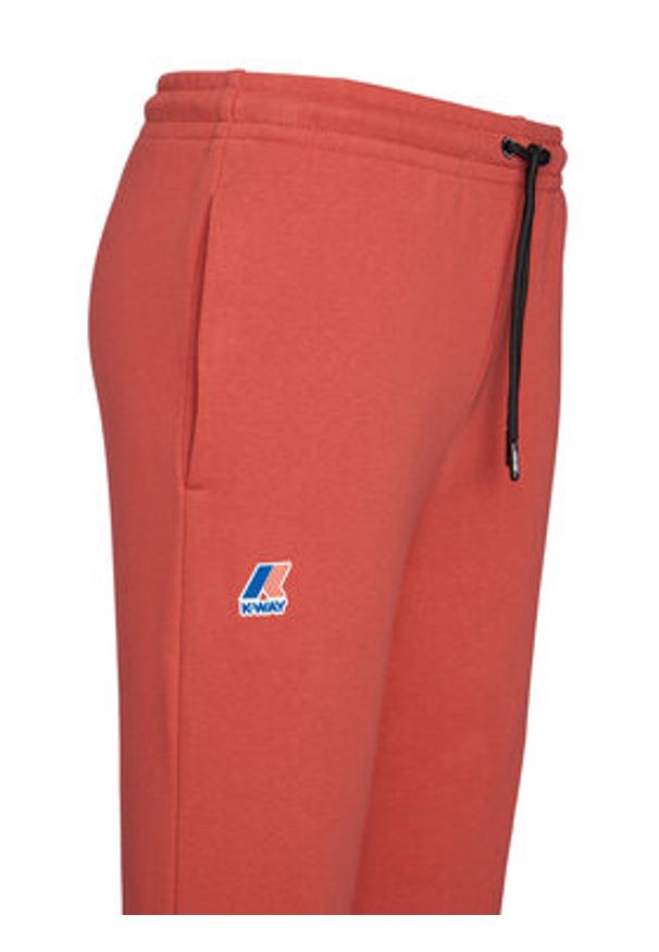 K-Way Spodnie dresowe Bishop K31313W Czerwony Slim Fit. Kolor: czerwony. Materiał: bawełna